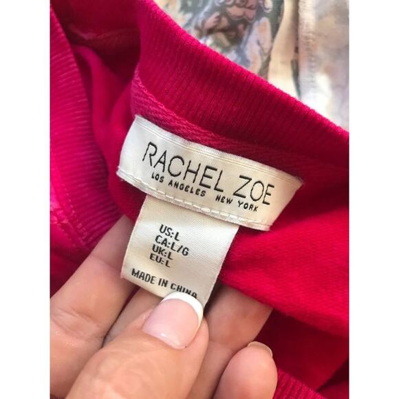 Rachel Zoe Sweatshirt Oversized Tie Dye Long Sleeve Relaxed Fit Stretch, L - Picture 9 of 11